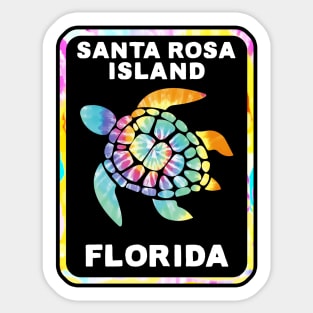 Santa Rosa Beach Florida Sea Turtle Sticker Sticker